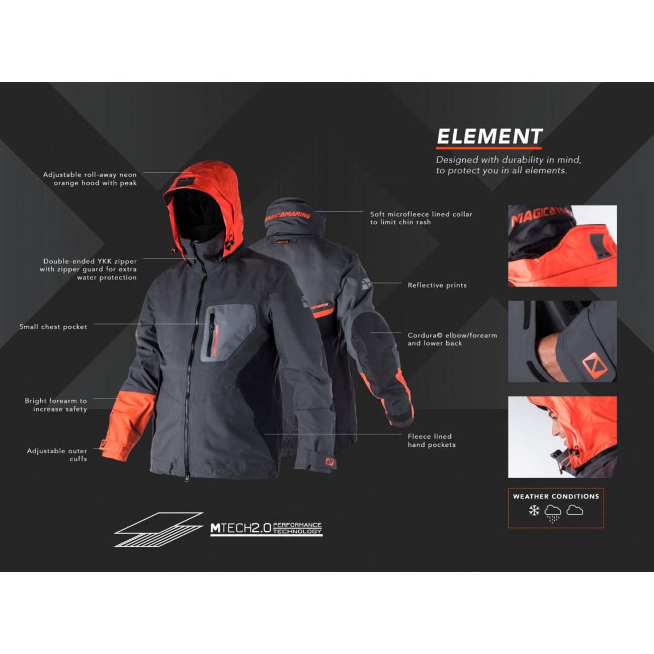 Element Jacket 2Layer Women ハードシェル レインジャケット スリムフィット