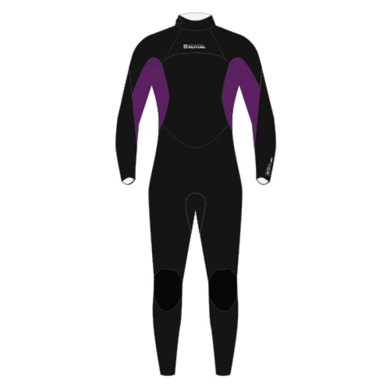 Rental Fullsuit 3/2mm Bzip Flatlock Unisex