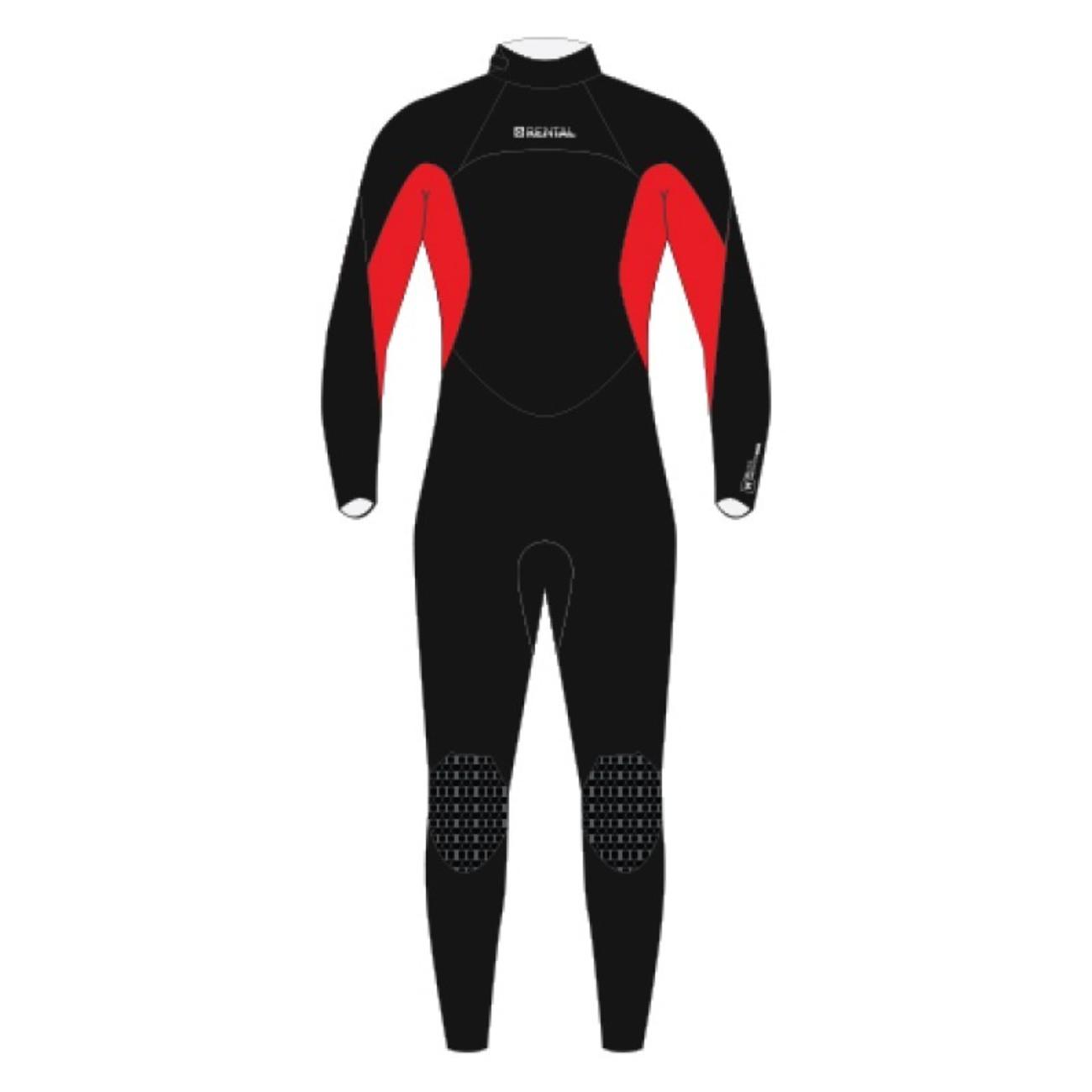 Rental Fullsuit 3/2mm Bzip Flatlock Unisex