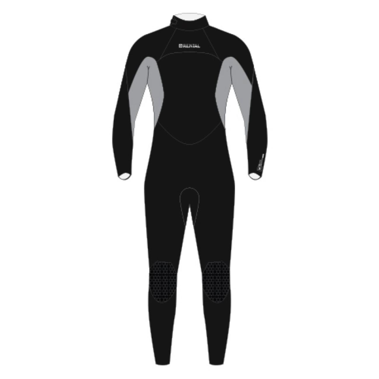 Rental Fullsuit 3/2mm Bzip Flatlock Unisex