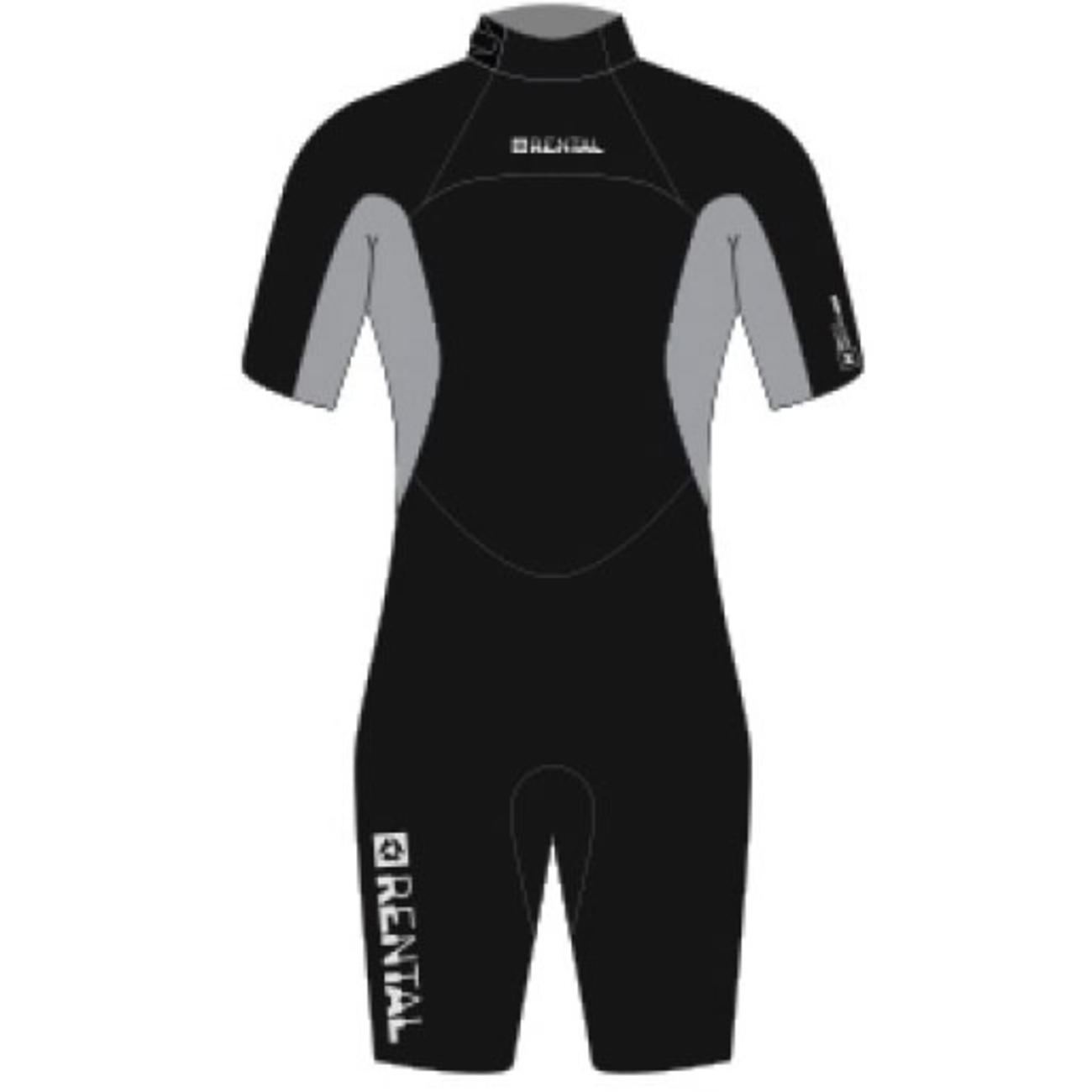 Rental Shorty 3/2mm Bzip Flatlock Unisex