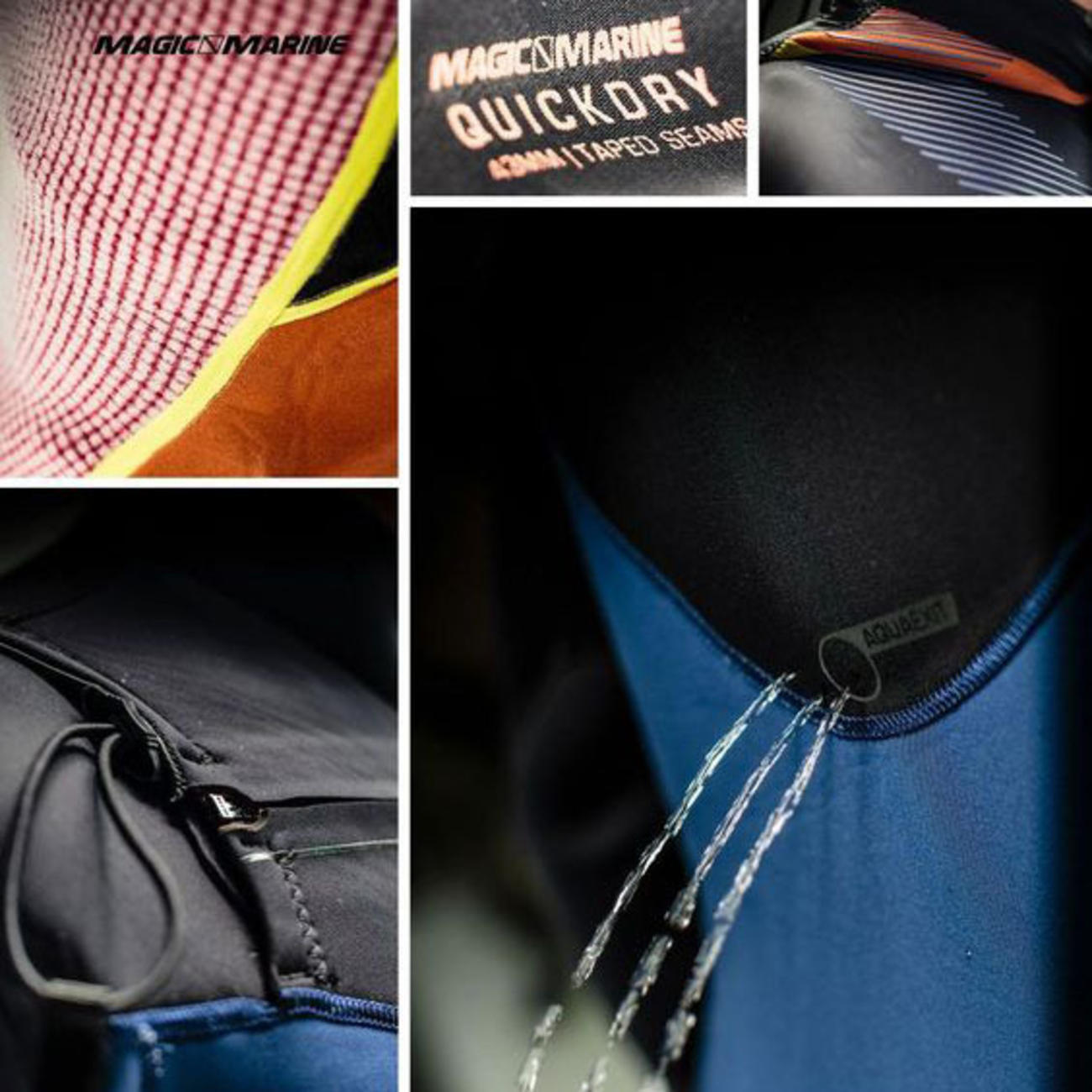 [展示品・XSのみ] ACE QUICK DRY F-ZIP 4/3 FULLSUIT MEN フロントジップ 前ファスナー付き