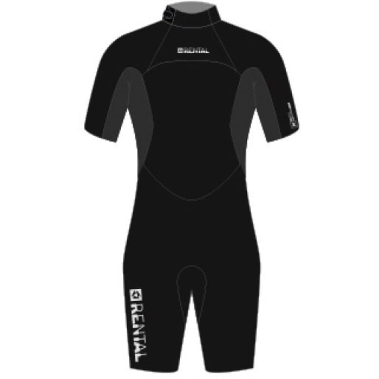 Rental Shorty 3/2mm Bzip Flatlock Unisex
